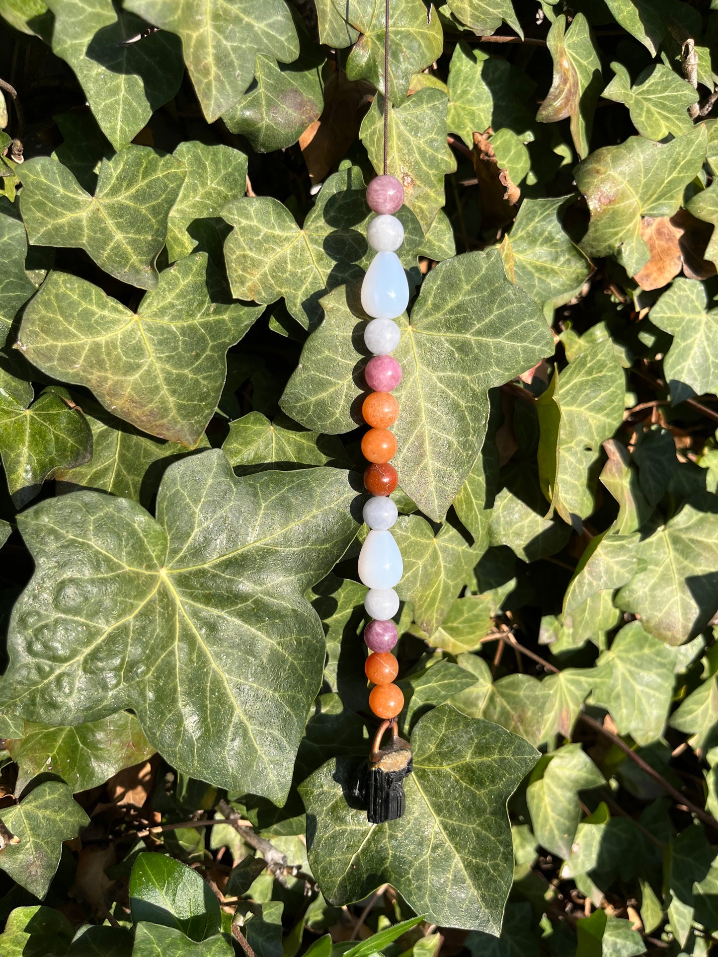 Ombre Black Tourmaline Sun Catcher