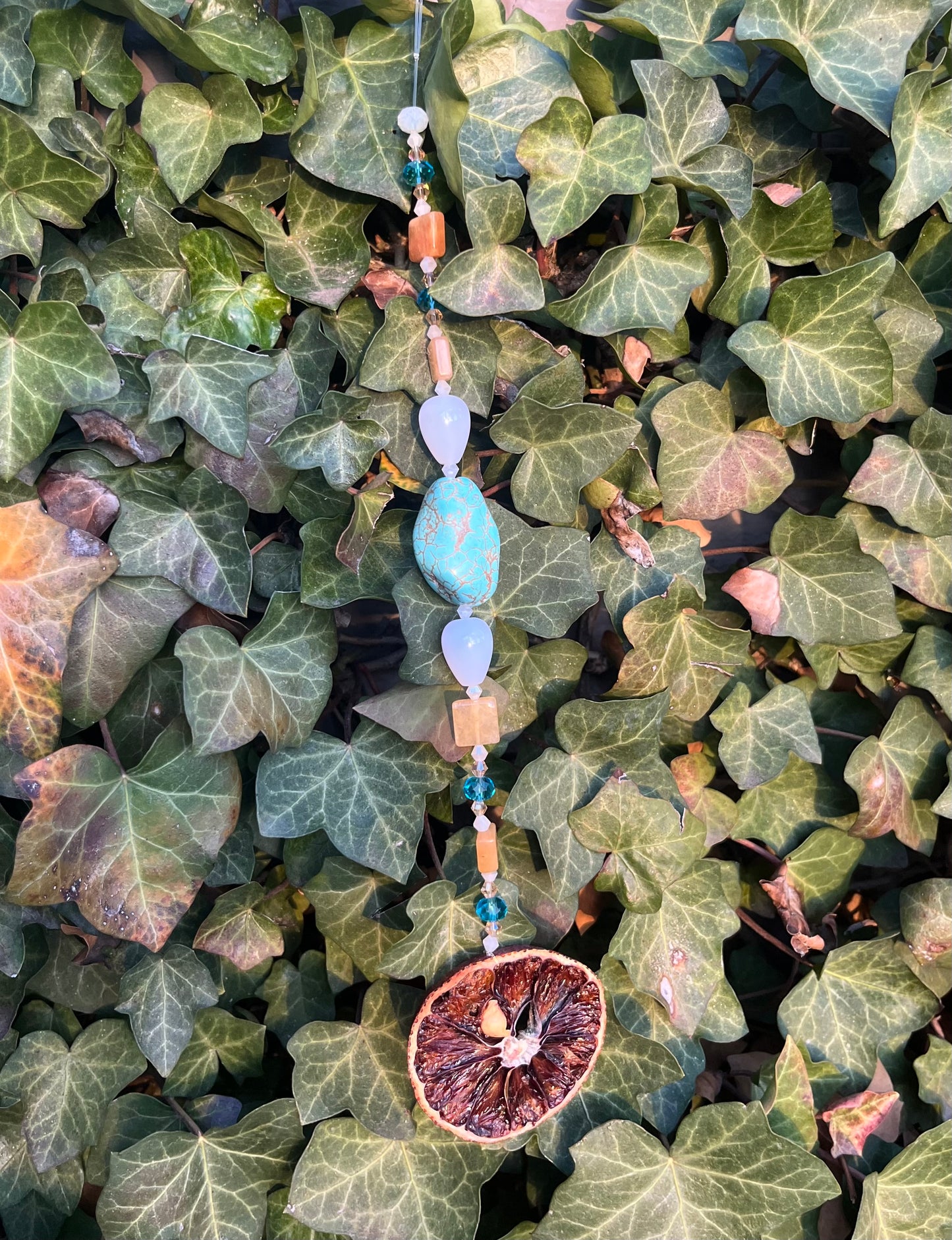 Blue and Orange Suncatcher